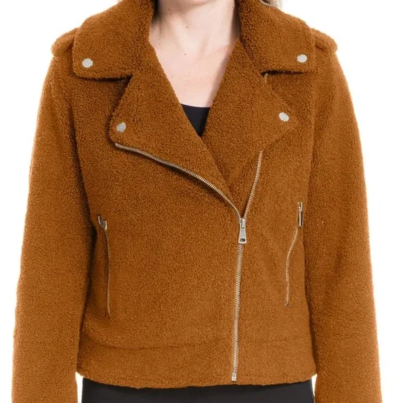 Sherpa Jacket Max Studio Jackets Max Studio Moto Jacket Women's